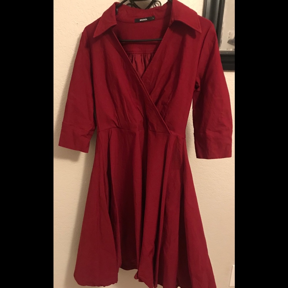 Red dress